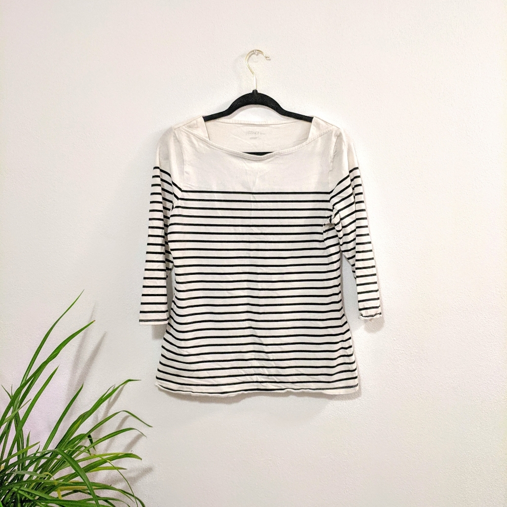 4/$20 Merona L 3/4 sleeve pinstripe tee